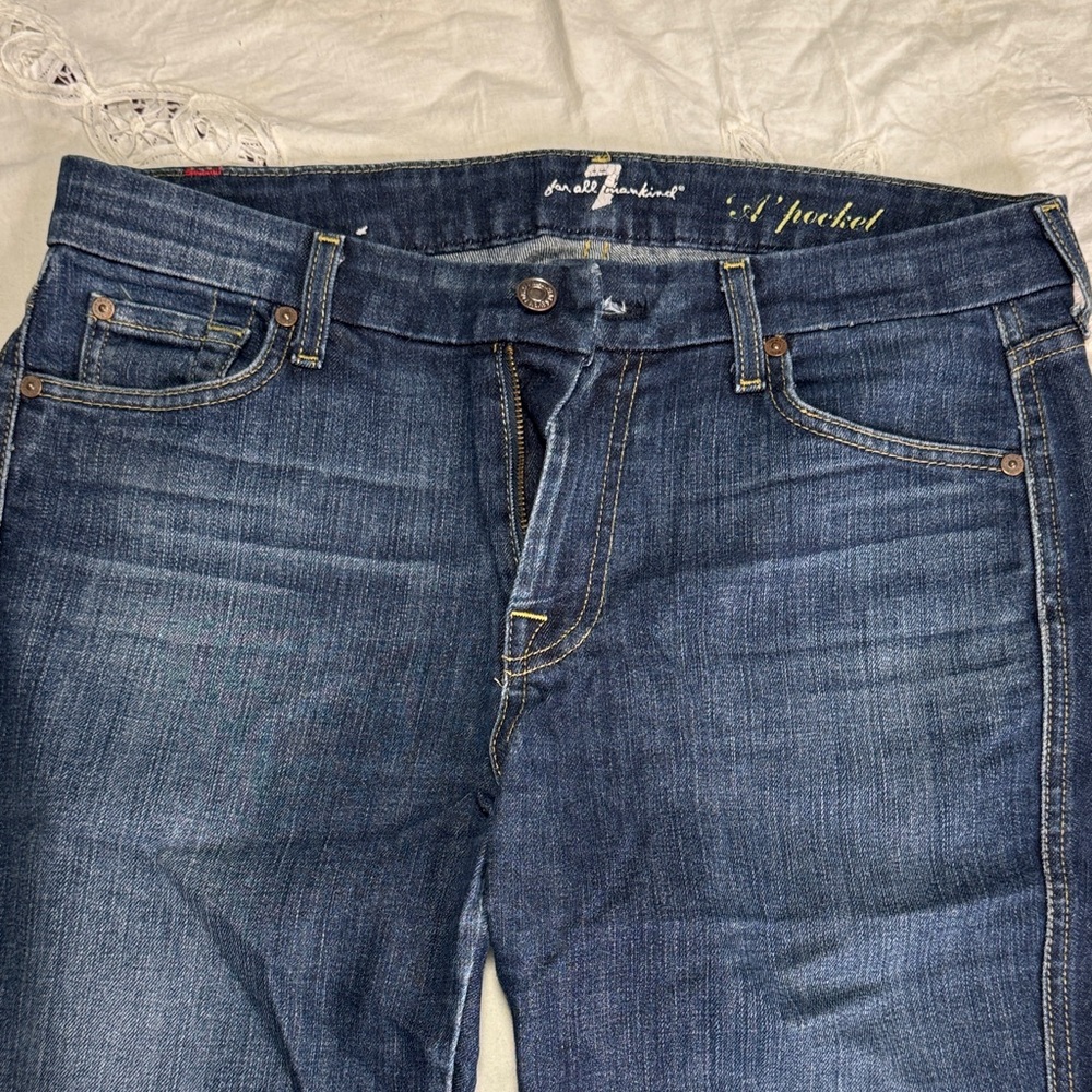 💠 7 For All Mankind Dark Blue Boot Cut Jeans